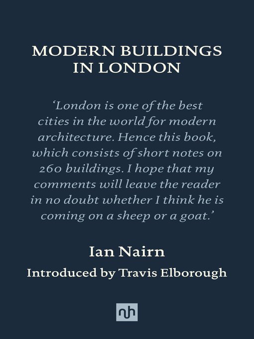 Title details for MODERN BUILDINGS IN LONDON by Ian Nairn - Available